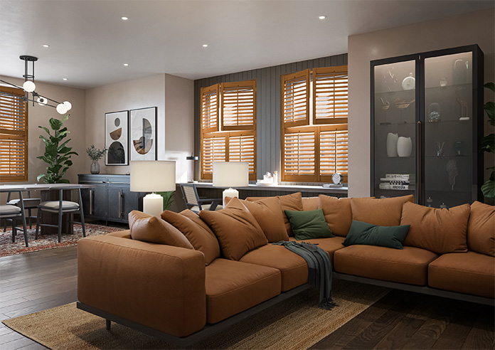 Kensington, Teak - Tier on Tier Plantation Shutter - Image 7